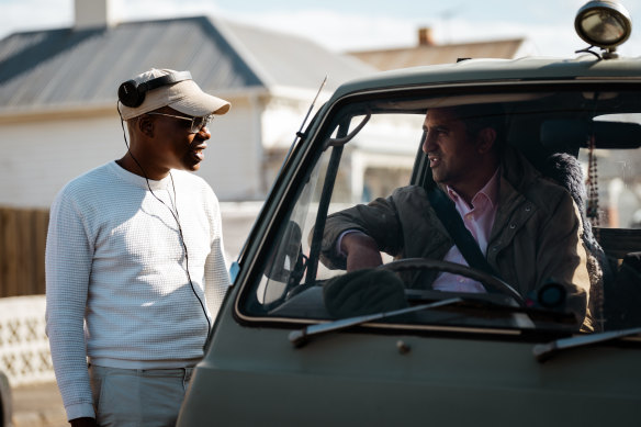 Swift Street creator, writer and director Tig Terera and Cliff Curtis, who plays Robert.