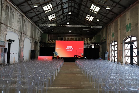 The stage is set for The Sydney Morning Herald Good Food Guide awards.