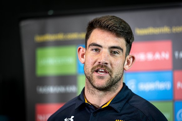 Hawthorn co-captain Jai Newcombe on Monday.