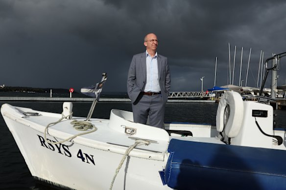 Royal Sydney Yacht Squadron chief executive David Edwards is embroiled in a stormy debate over a proposed redesign of...