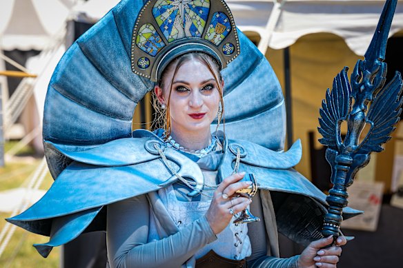 Samantha Clarke in full regalia at the 2026 DrachenFest. 