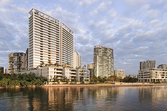 One of the last pieces of undeveloped Brisbane riverfront land appears set to be developed.