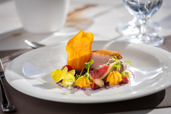 One course of many on board.