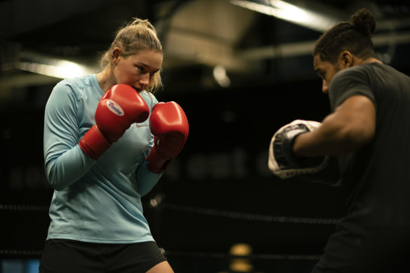 Harris is a boxing champion, as well as an AFLW player.