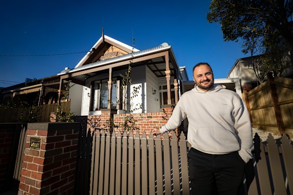 Aboud Saad, along with family,  bought an iconic Brunswick house at auction just over a year ago for $1,010,000. They transformed the property.
