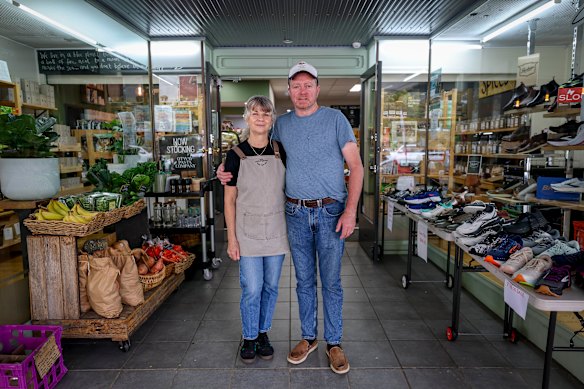 Liz and Patrick Murphy own a business near the proposed Hungry Jack’s site, but say their store is the “polar opposite” of fast food.