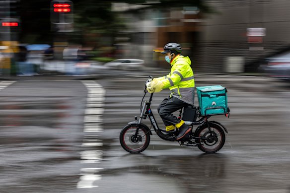 Online food delivery riders are everywhere in the inner capital cities.