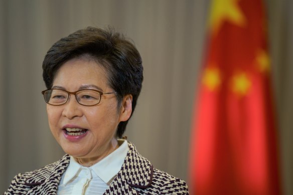 Carrie Lam acknowledged that travel restrictions could compromise Hong Kong’s reputation as a global business hub. 