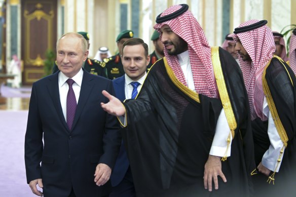 Russian President Vladimir Putin and Saudi Crown Prince Mohammed bin Salman met in Riyadh this week.