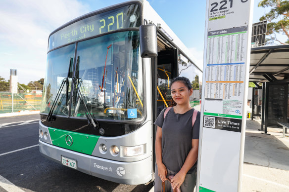 International student Patricia Balog said the bus dropped her closer to her college than the train.