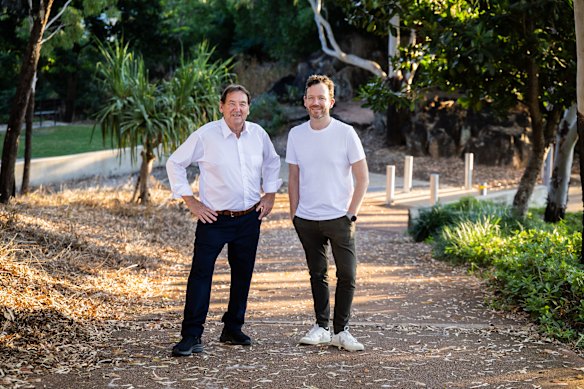 Danny Meares with his son Joel.