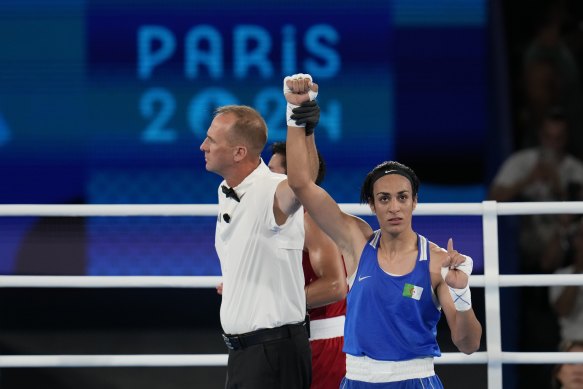 Algerian boxer Imane Khelif.