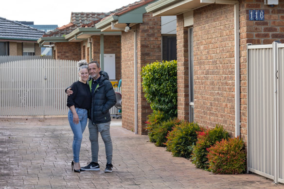 Grace and Jim Tsembas who are selling their investment units in Sunshine, where values are up 7.2 per cent.