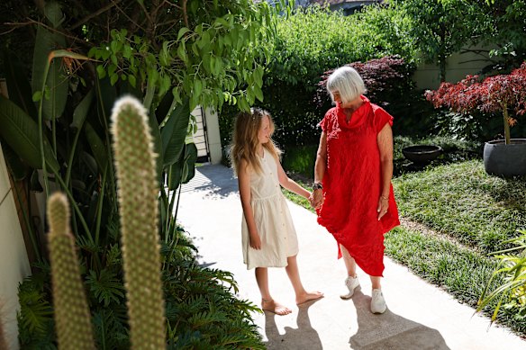 Gabrielle Ingate says she helps out with caring for her granddaughter Charlie where she can, taking her to Nippers and picking her up from school.