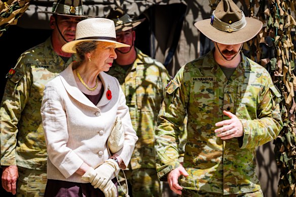 The royal visit marks the Centenary of the Royal Australian Corps of Signals.