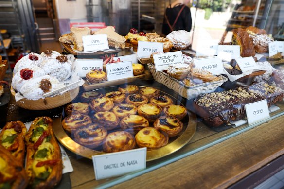 Tuga’s famous pastel de nata at its bakery in Clovelly.