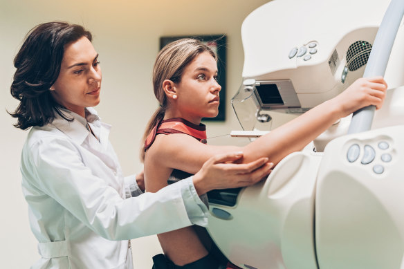 Mammograms: come for the health check, stay for the awkward conversation.