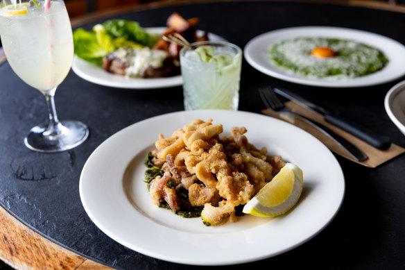 Crispy squid is a pub classic with a gluten-free twist.