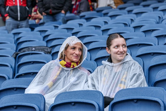 Supporters settle in at MCG.
