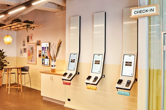 People-free check-in.