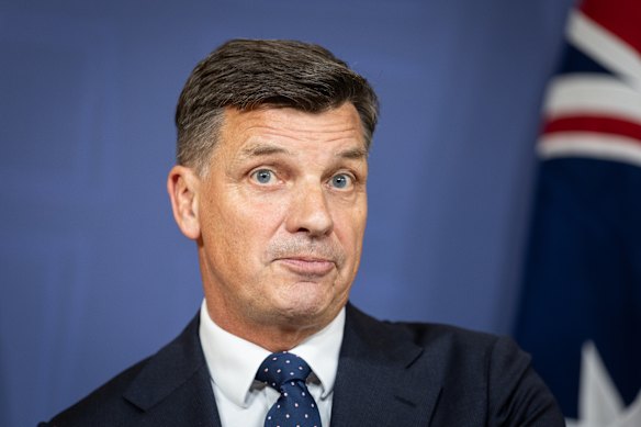 Opposition Leader Angus Taylor in Sydney on Tuesday.