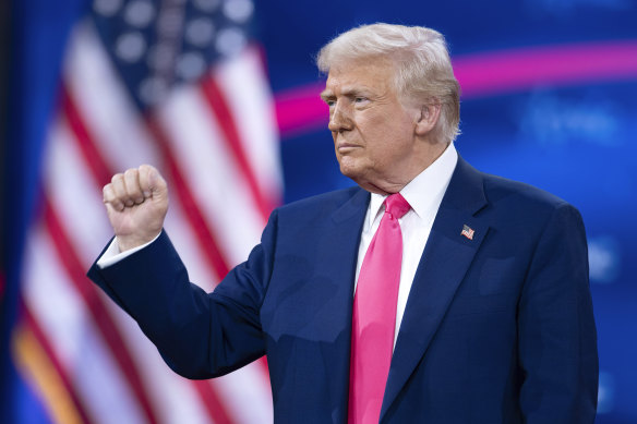 President Donald Trump addressed the last day of the conference.