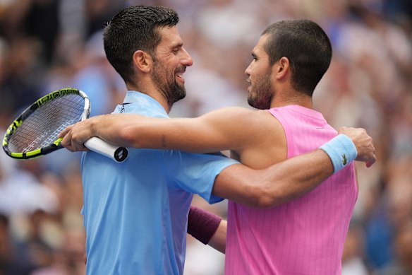 Carlos Alcaraz dispatched Novak Djokovic in straight sets.