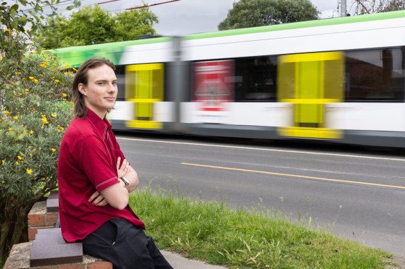 Tyler Peck says capped public transport fares would make a difference to him.