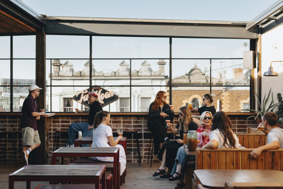 Full Moon Fever rooftop bar on top of Lulie Street Tavern in Abbotsford