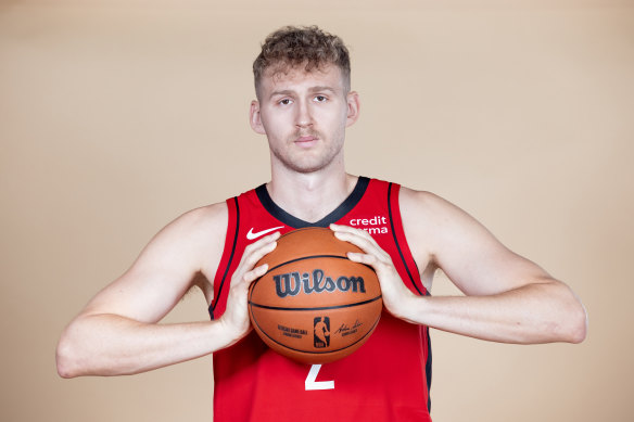 Australian Boomers and Houston Rockets centre Jock Landale.