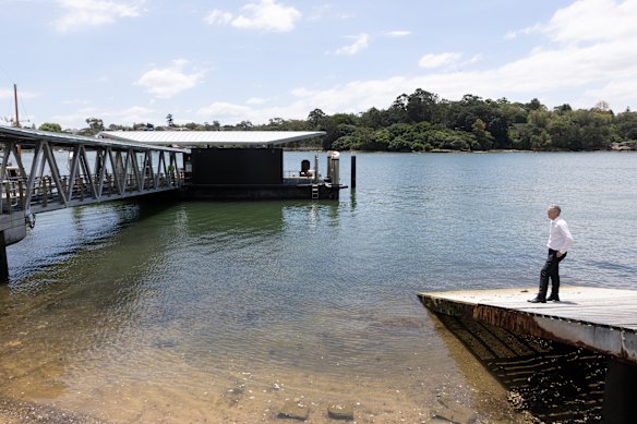 The Abbotsford ferry wharf is not expected to re-open until the week before Christmas.