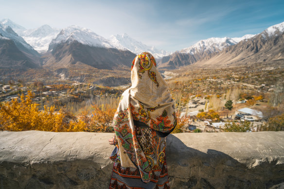 Autumn brings colour and agreeable temperatures to the Hunza valley in Gilgit Baltistan in Pakistan.