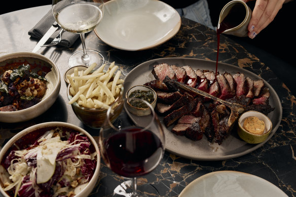 Steaks cooked over the Josper grill are at the heart of the Saint Dining menu.