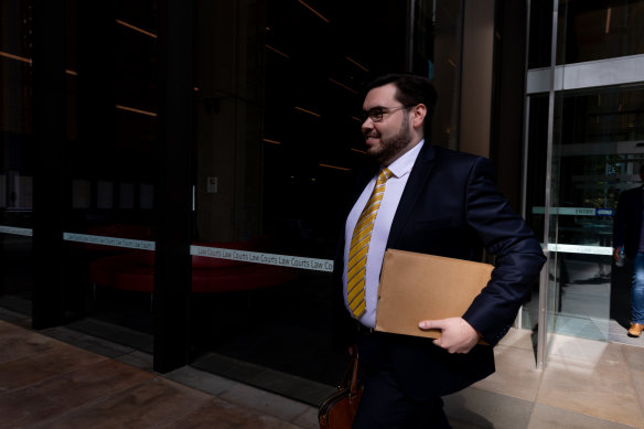 Bruce Lehrmann outside the Federal Court last year.