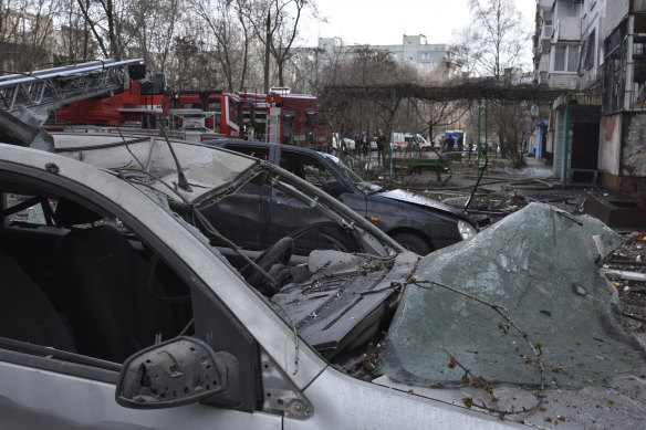 A Russian missile hit a residential multi-storey building in south-eastern city of Zaporizhzhia, Ukraine, on Wednesday.