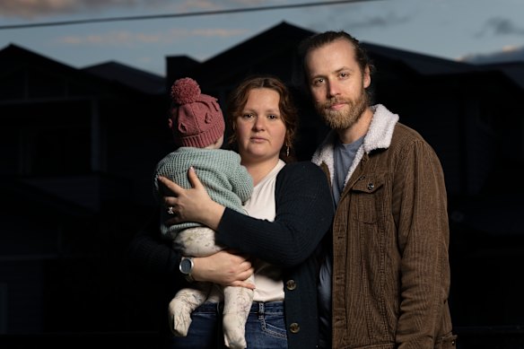 Hopeful home buyers Estelle and Josh Forrest, along with their baby daughter, were horrified to learn that pages of the property inspection report provided by their real estate agent had been removed.