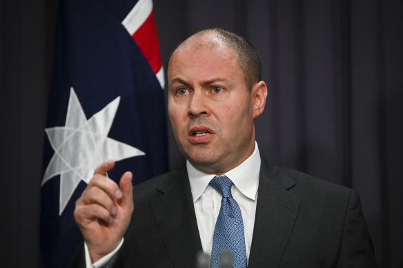 Feeling the pinch: Treasurer Josh Frydenberg.  
