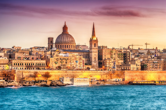 Some Anzacs were sent to recuperate in Valletta, Malta.