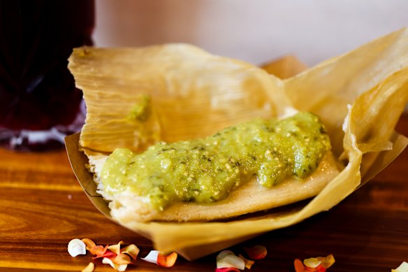 Chicken tamal.