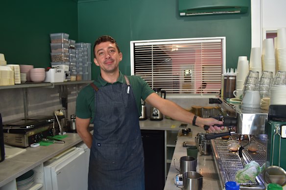 Somewhere Coffee owner Richie Harrop.