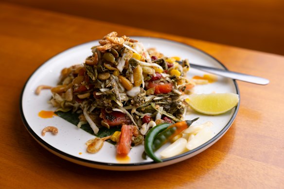 Burmese tea-leaf salad. 