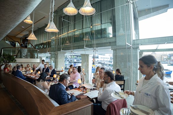 The Sydney Harbour views.