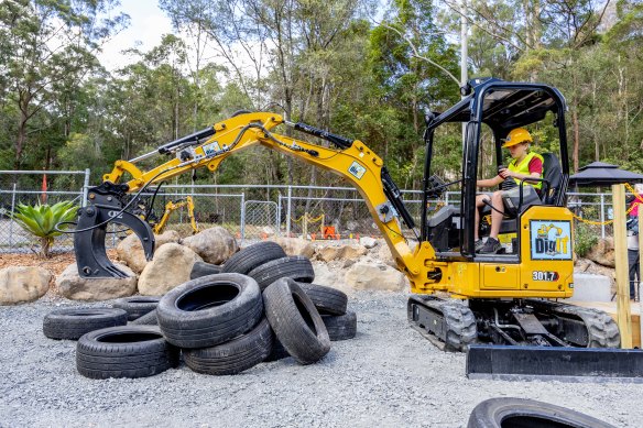 Dig IT bills itself as Australia’s first digger park for kids.