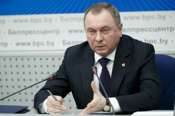 Belarusian Foreign Minister Vladimir Makei in February. 