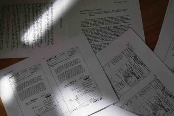 Recently declassified documents related to the JFK assassination.