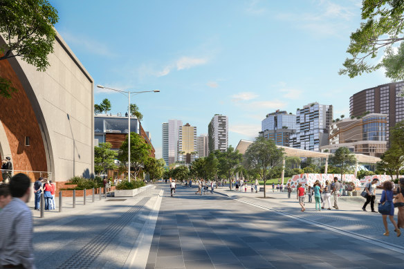 Another vision of the proposed Arden Precinct in North Melbourne.