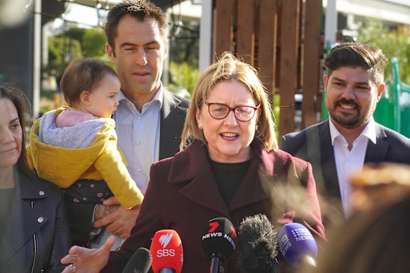 Premier Jacinta Allan on Sunday.