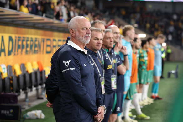 Socceroos boss Graham Arnold.