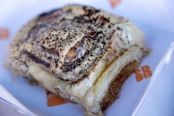 Tiramisu scroll at Self Raised, Merrylands.