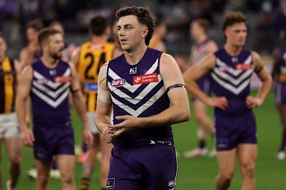 Two-time All-Australian Jordan Clark could hold his head high for the Dockers.